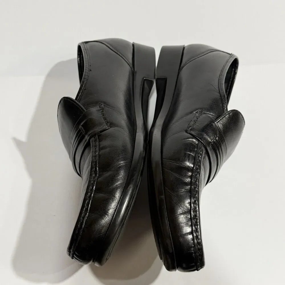 Bostonian Men's Prescott Slip-on Black Leather Loafers size 10 D